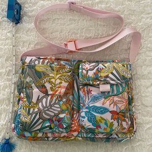 Vera Bradley Cotton Utility Small Crossbody Rain Forest Canopy